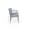 Lesro Ash (Blue) Seat, 3 Seat Sofa, 64.5 W 24.5 L 32 H, Linette Vinyl Seat, Lenox Steel Series LS3101 - alternate 2